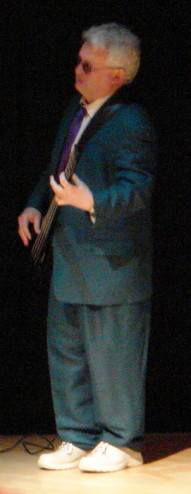 Bassist in a suit